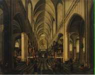 Neeffs Peeter I and Francken Hieronymus II Interior of a Gothic Church  - Hermitage